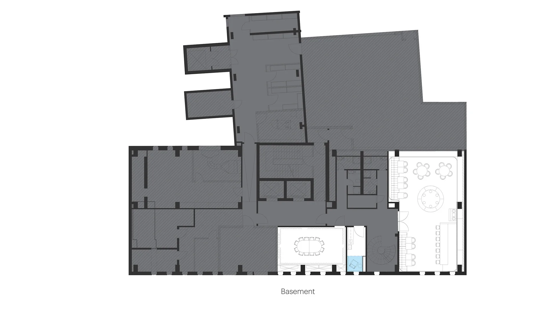 Grundriss Untergeschoss mit Club